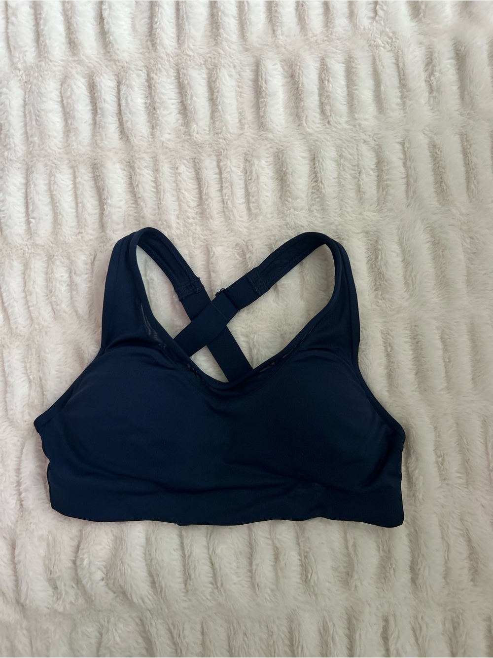 PINK Victoria's Secret Deep Navy Cross-Back Sports Bra